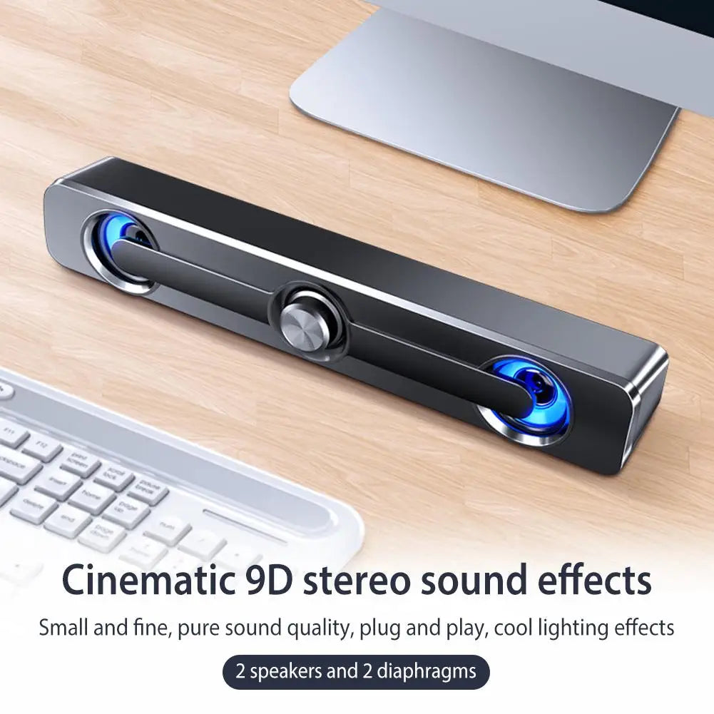 π΅ Salange Bluetooth Sound Bar β USB & AUX Stereo Speaker with 9D Surround Sound