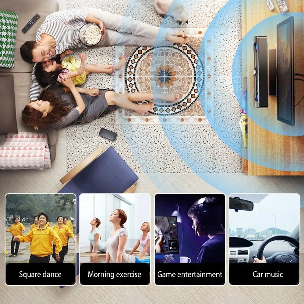 π΅ Salange Bluetooth Sound Bar β USB & AUX Stereo Speaker with 9D Surround Sound