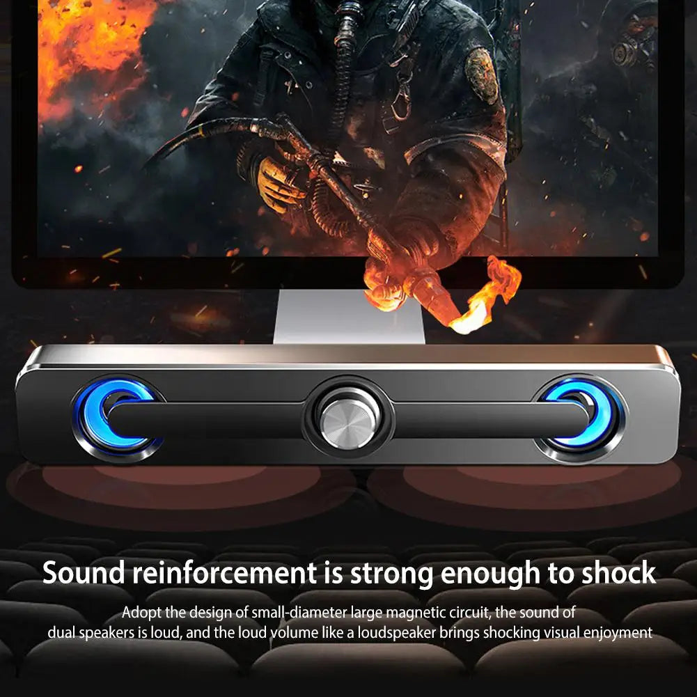 π΅ Salange Bluetooth Sound Bar β USB & AUX Stereo Speaker with 9D Surround Sound