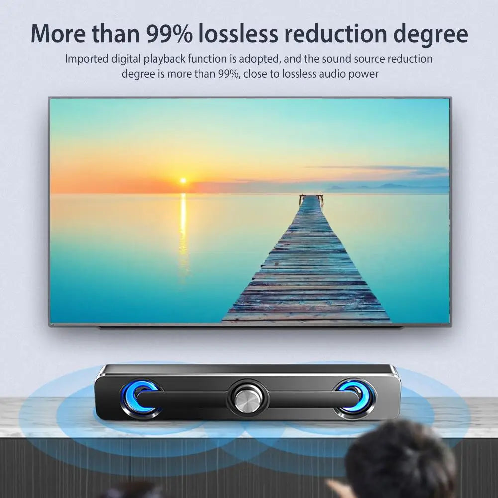 π΅ Salange Bluetooth Sound Bar β USB & AUX Stereo Speaker with 9D Surround Sound