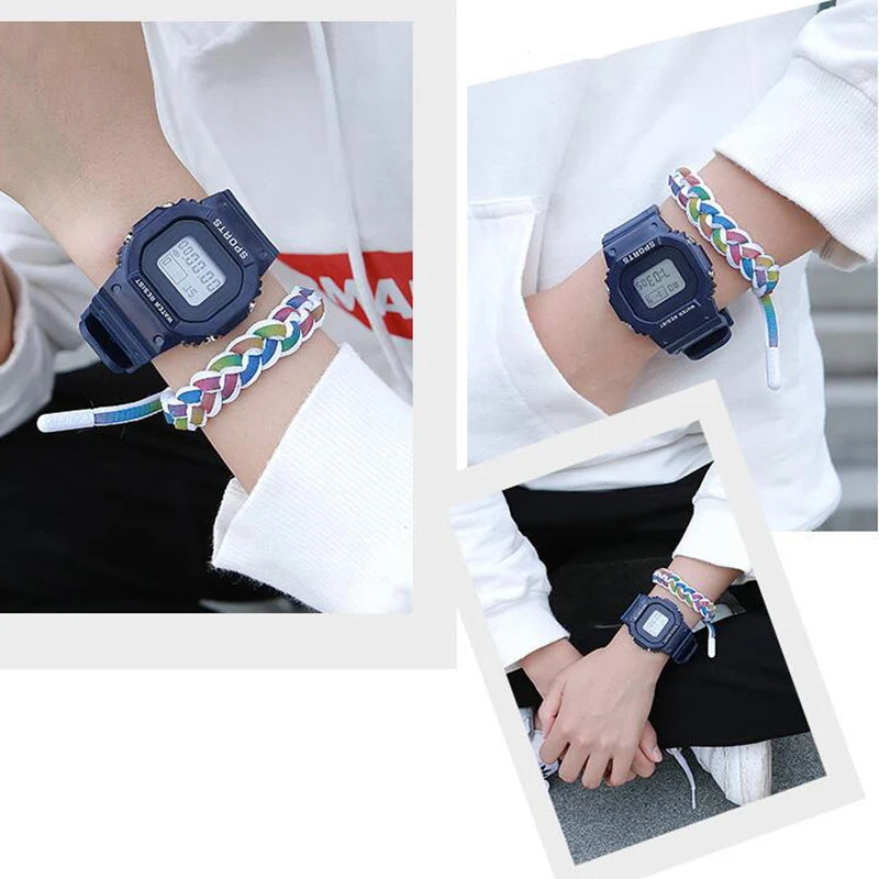 YIKAZE Sports LED Digital Watch – Unisex Waterproof Casual Timepiece