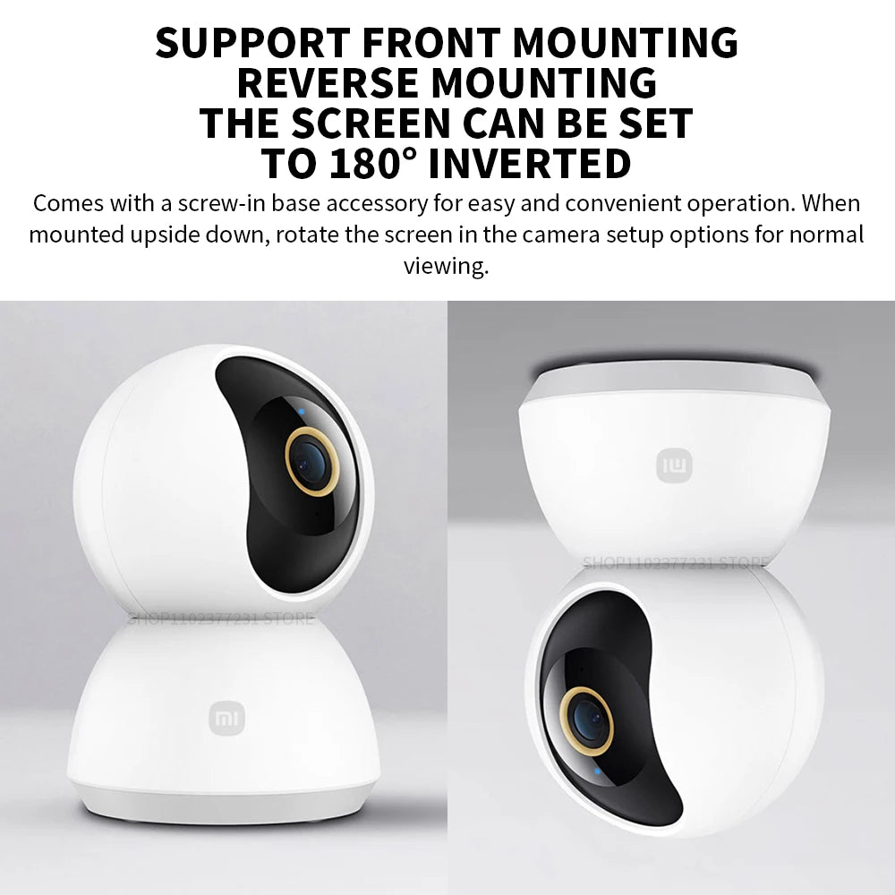 Xiaomi Smart Camera PTZ 2K Version – AI Human Detection & 360° Panoramic View