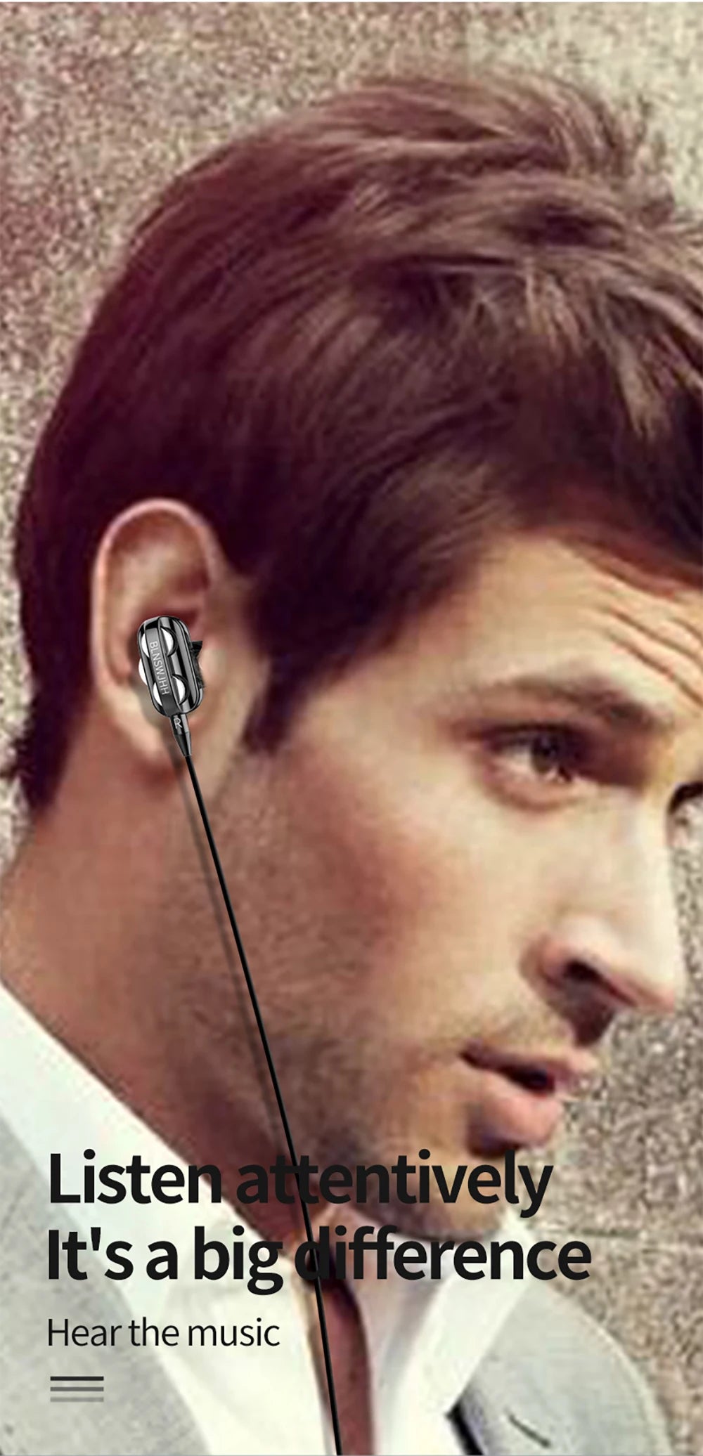 🎧 VAORLO 3.5mm Wired In-Ear Headphones
