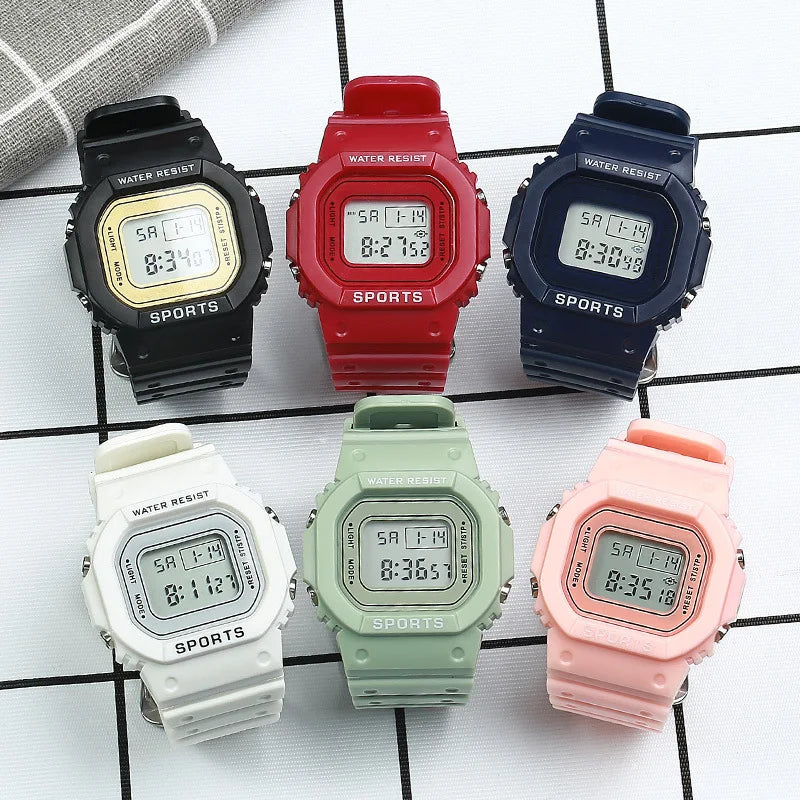 YIKAZE Sports LED Digital Watch – Unisex Waterproof Casual Timepiece