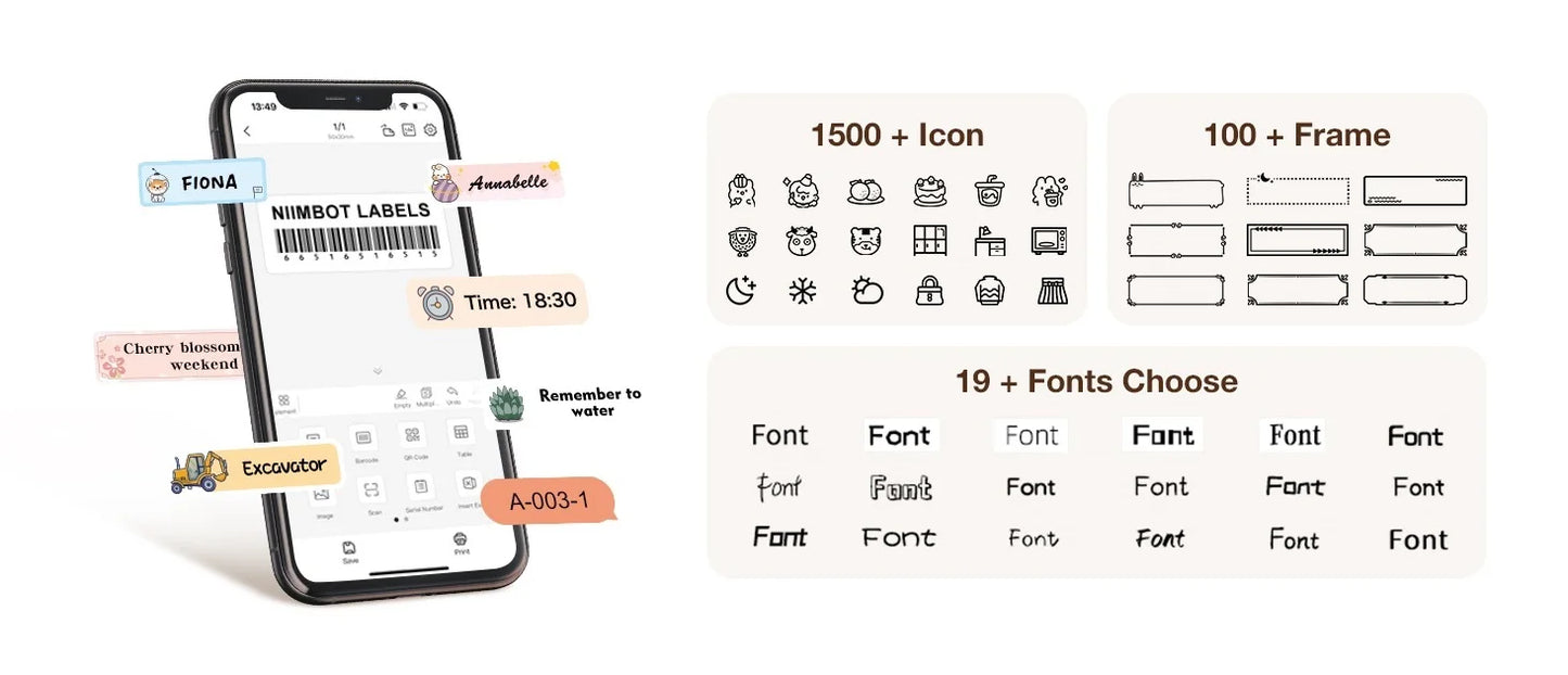 📌 NiiMbot D110 Portable Bluetooth Label Maker