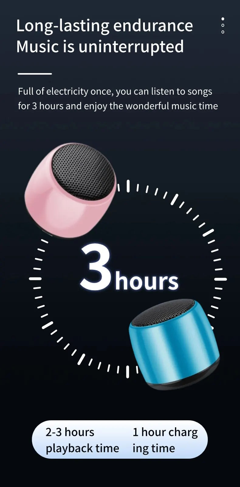 SUPMANGO M1 Portable Bluetooth Speaker – 3D Surround Sound