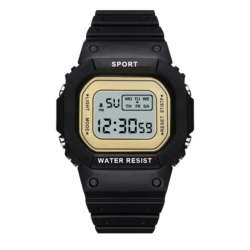 YIKAZE Sports LED Digital Watch – Unisex Waterproof Casual Timepiece
