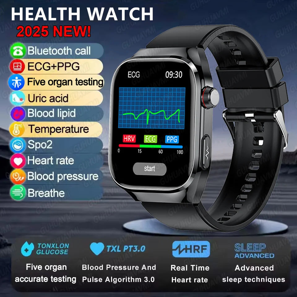 AI Health Smart Watch – Advanced 5-Organ Health Management
