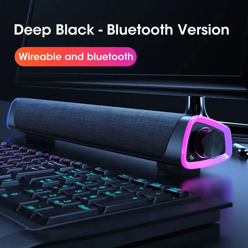 π΅ 4D Computer Speaker Bar β Bluetooth 5.0 Surround Sound