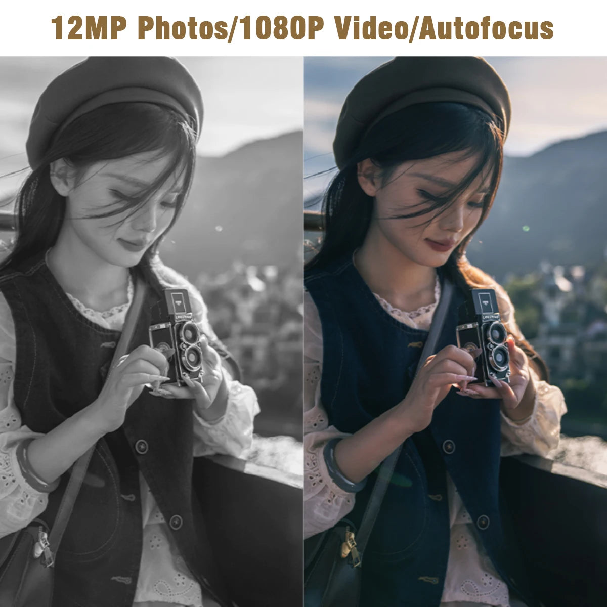 Joytrip Vintage Digital Camera – 12MP HD Photo & 1080P Video