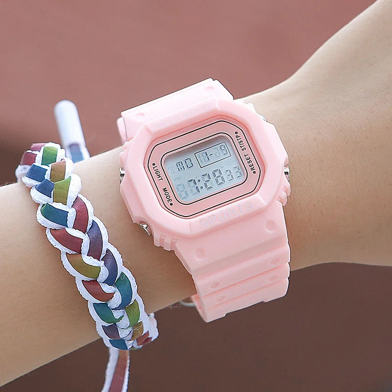 YIKAZE Sports LED Digital Watch – Unisex Waterproof Casual Timepiece