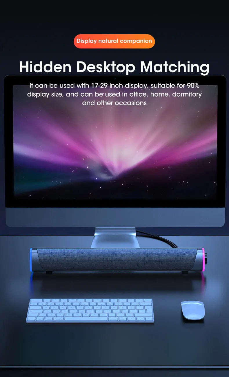 π΅ 4D Computer Speaker Bar β Bluetooth 5.0 Surround Sound