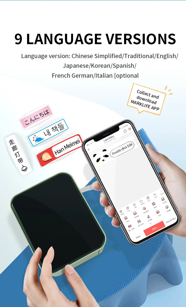 Mini Bluetooth Thermal Label Printer – P15 Model