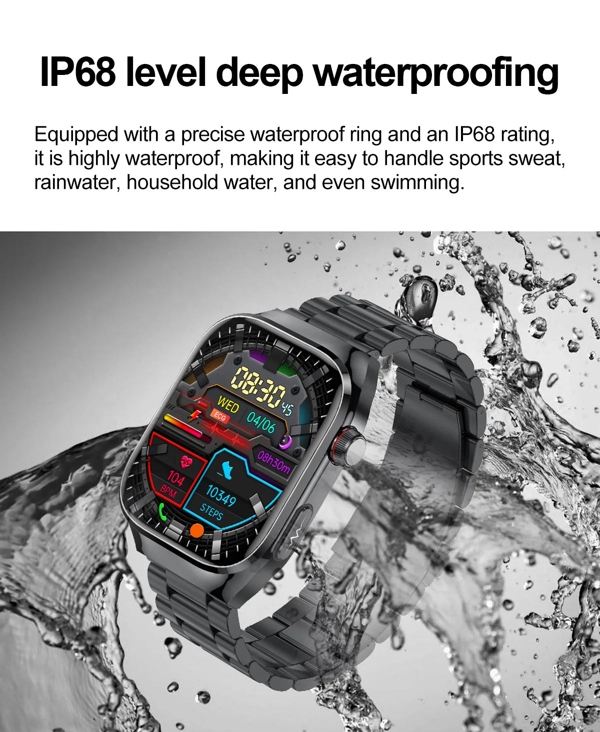 AI Health Smart Watch – Advanced 5-Organ Health Management