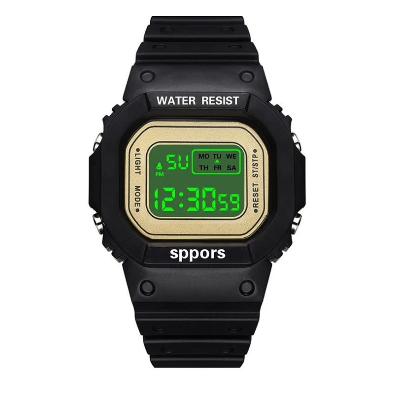 YIKAZE Sports LED Digital Watch – Unisex Waterproof Casual Timepiece