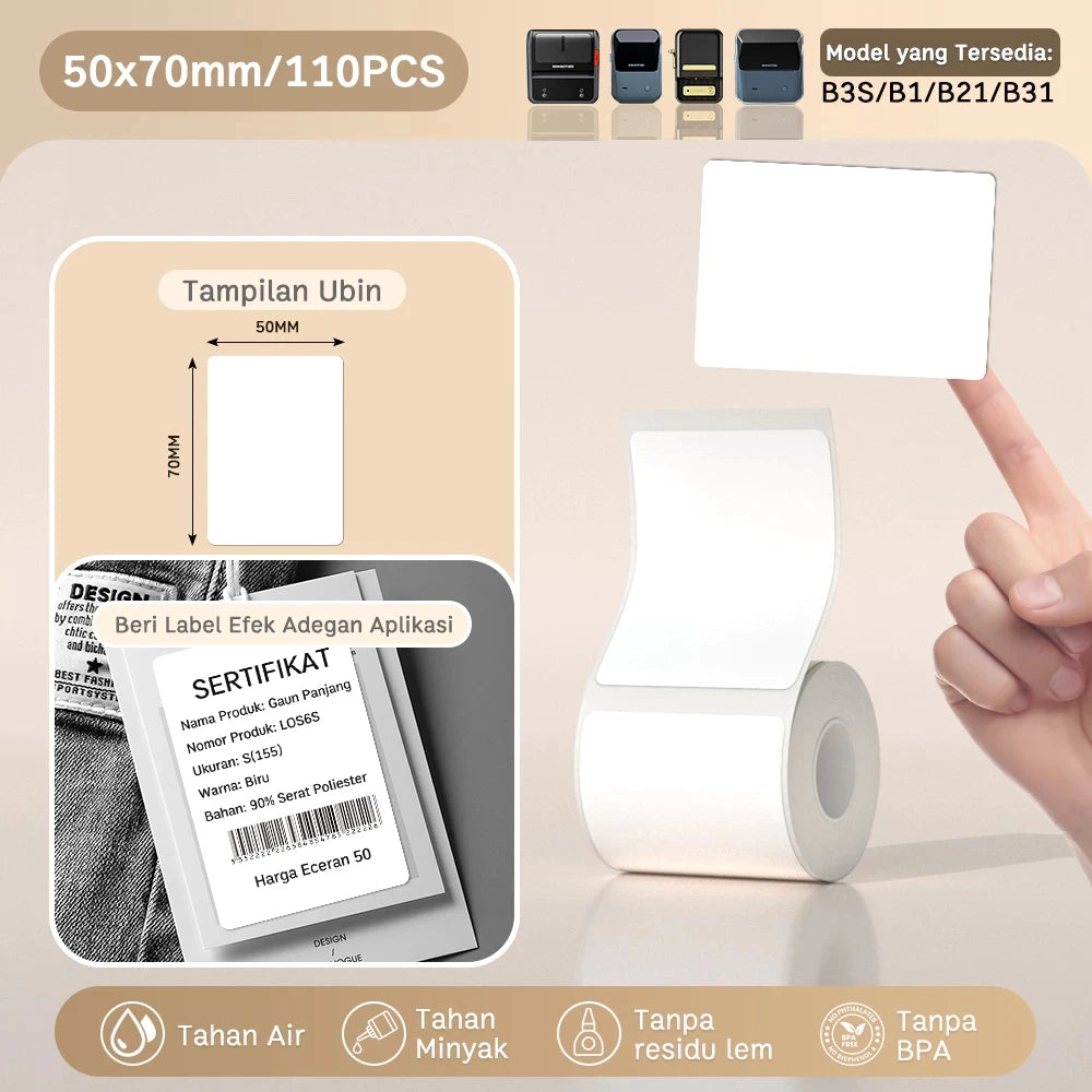 Bluetooth Thermal Label Printer – Commercial & Home Use