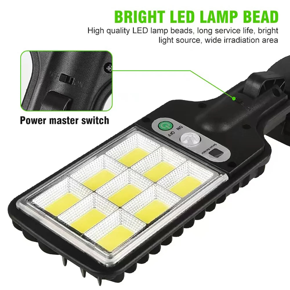 616 Solar Outdoor LED Wall Light – Waterproof Motion Sensor