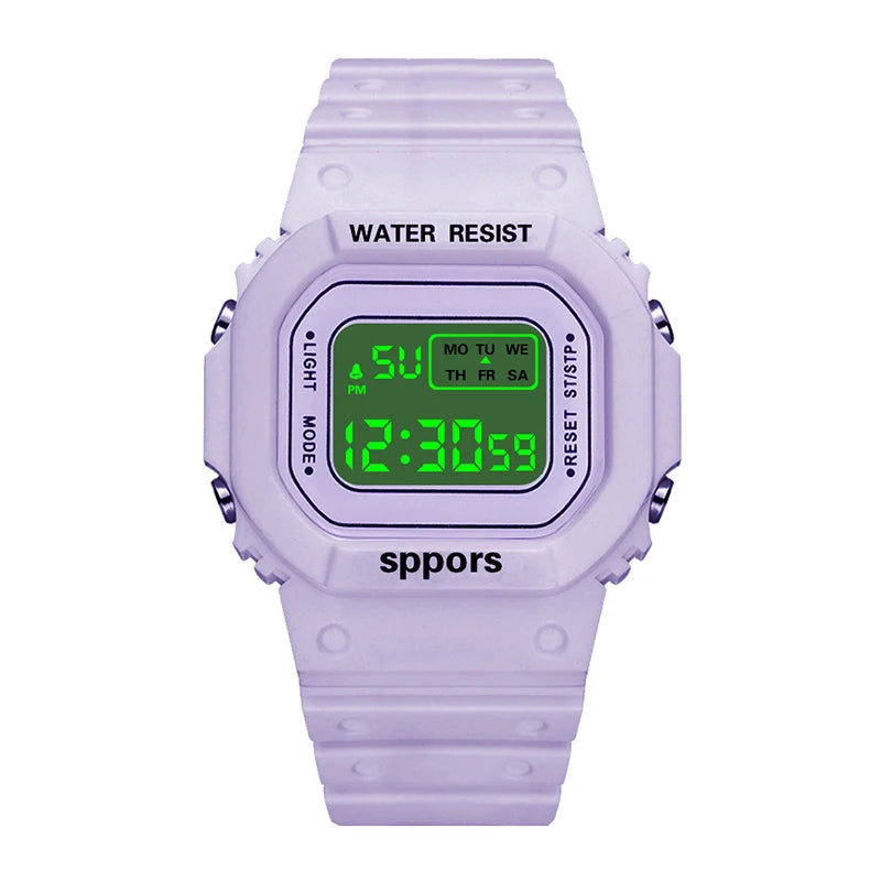 YIKAZE Sports LED Digital Watch – Unisex Waterproof Casual Timepiece