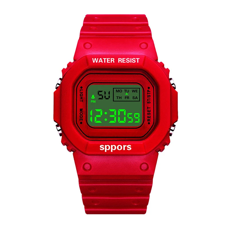 YIKAZE Sports LED Digital Watch – Unisex Waterproof Casual Timepiece