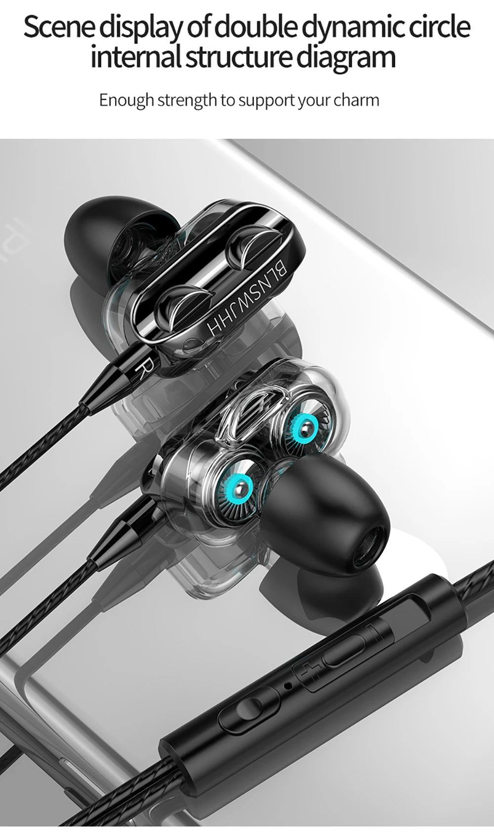 🎧 VAORLO 3.5mm Wired In-Ear Headphones