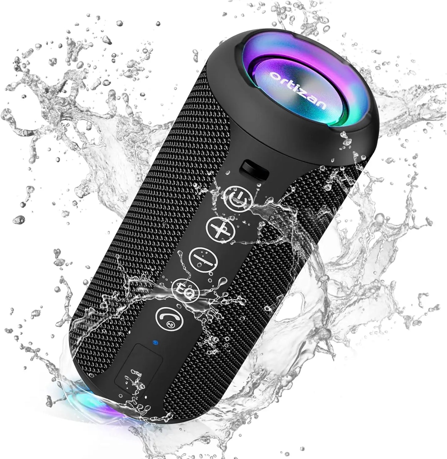 Ortizan X10 Bluetooth Speaker – Enhanced Bass, 30H Playtime, IPX7 Waterproof