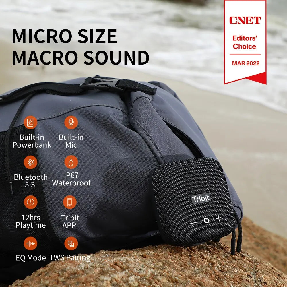 Tribit StormBox Micro 2 – Compact Outdoor Bluetooth Speaker