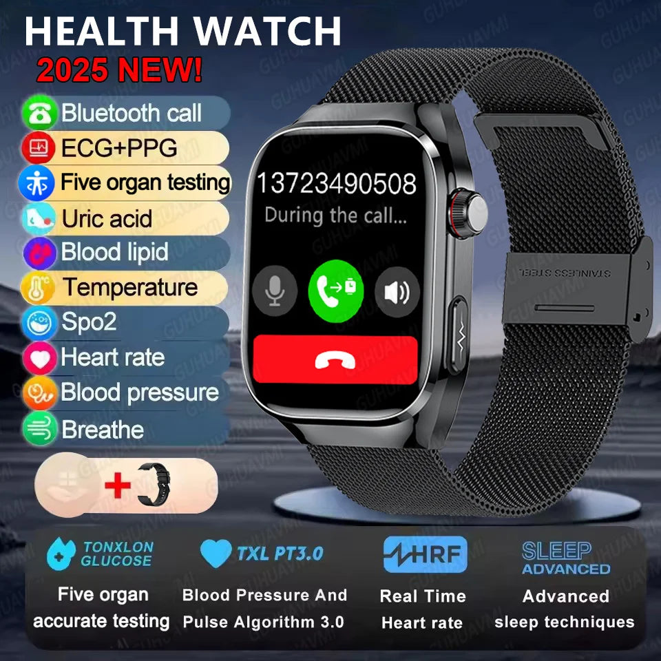 AI Health Smart Watch – Advanced 5-Organ Health Management