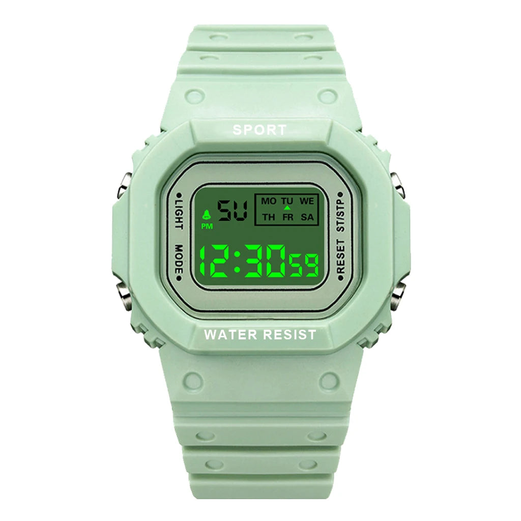 YIKAZE Sports LED Digital Watch – Unisex Waterproof Casual Timepiece