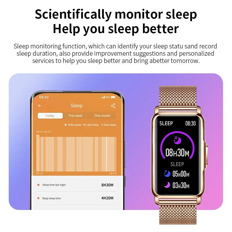 LIGE 1.47" Smartwatch with Bluetooth Calling & Health Monitoring