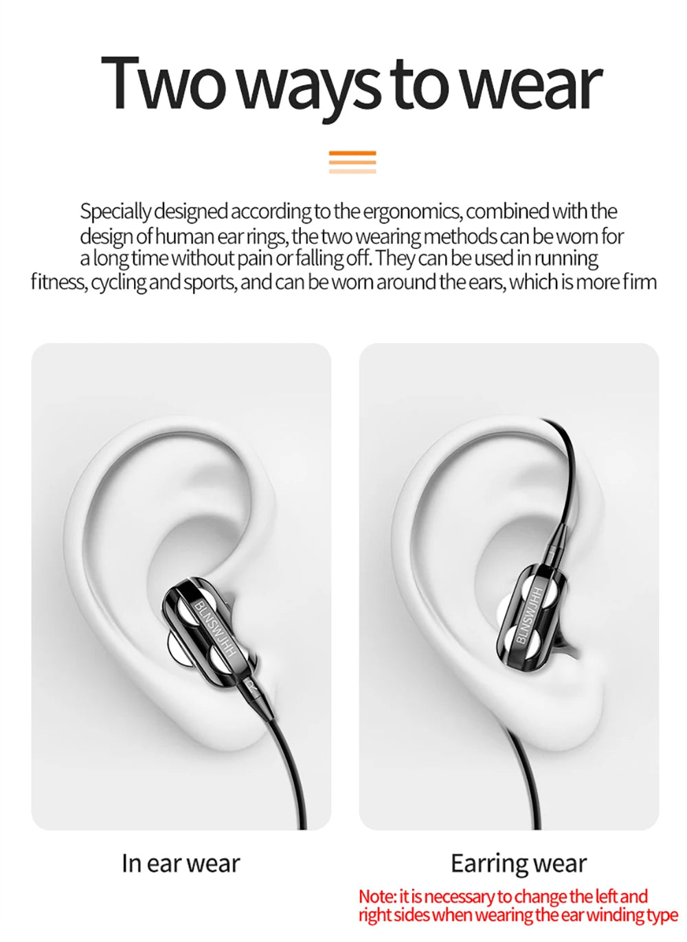 🎧 VAORLO 3.5mm Wired In-Ear Headphones