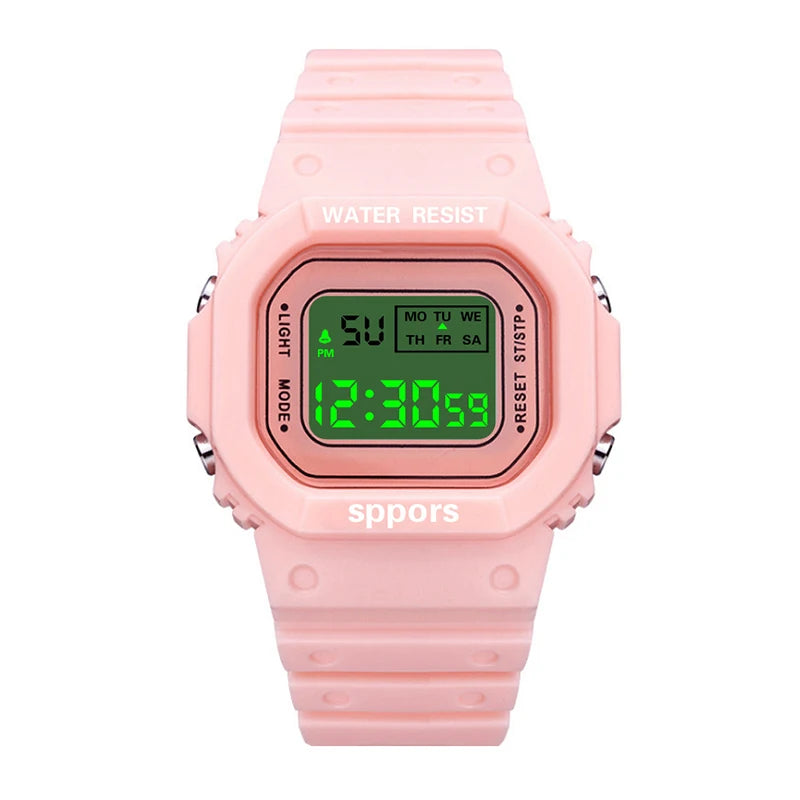 YIKAZE Sports LED Digital Watch – Unisex Waterproof Casual Timepiece