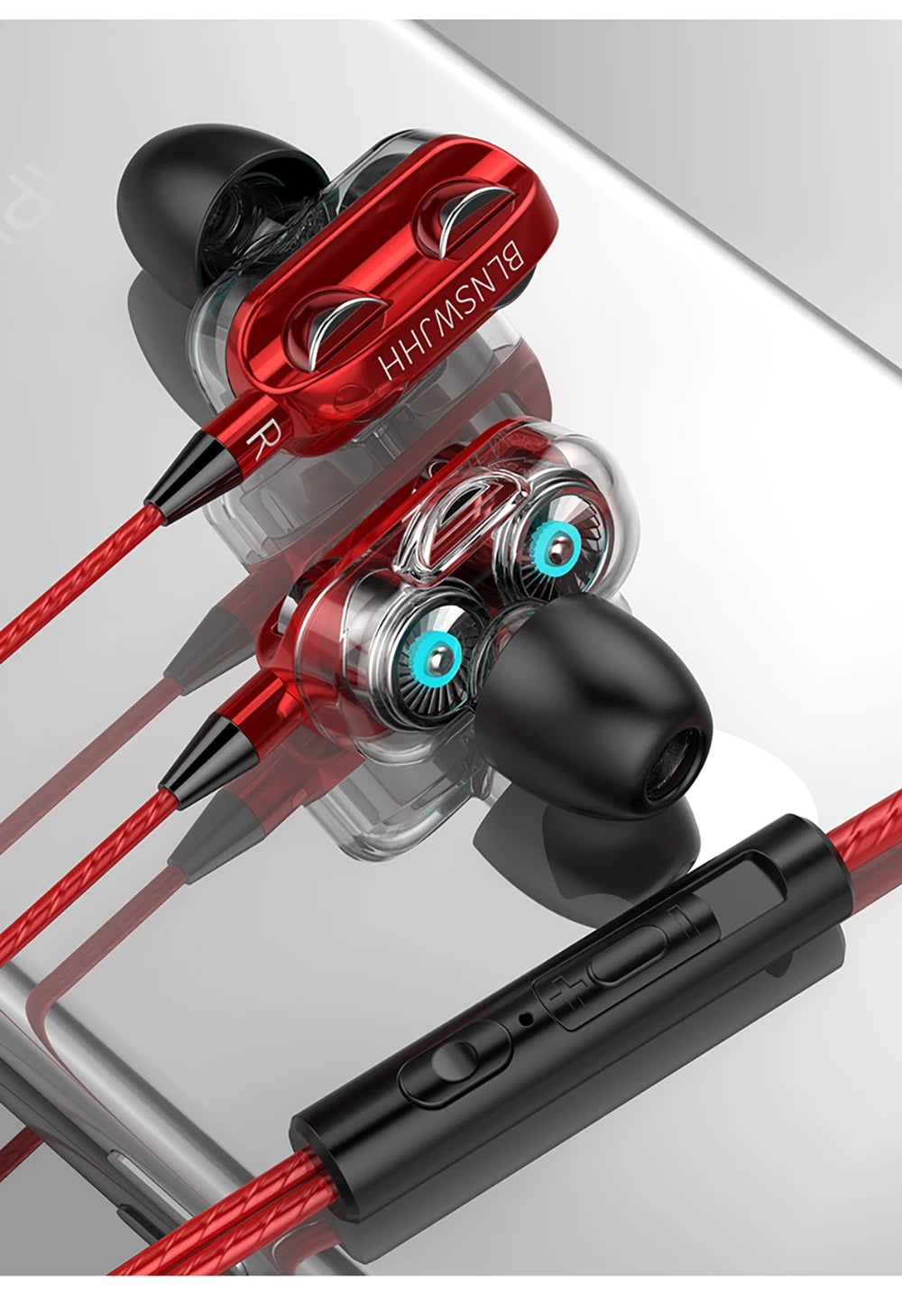 🎧 VAORLO 3.5mm Wired In-Ear Headphones