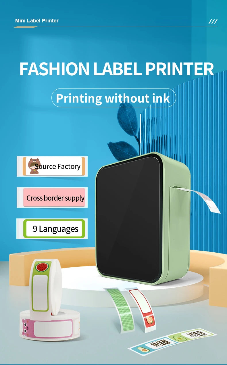 Mini Bluetooth Thermal Label Printer – P15 Model