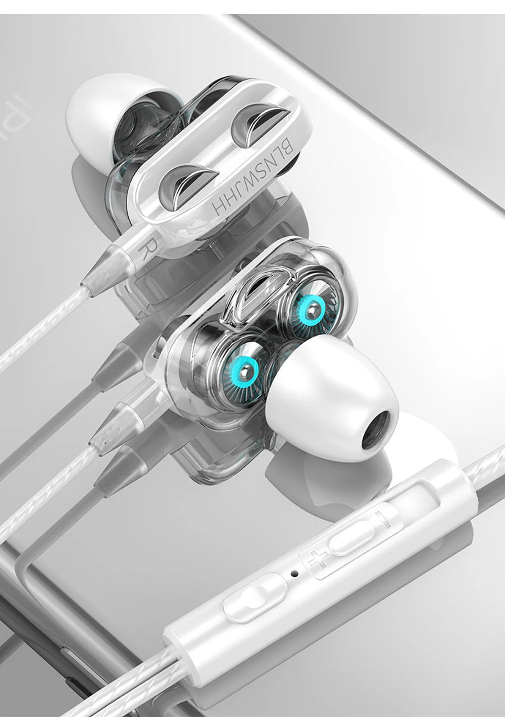 🎧 VAORLO 3.5mm Wired In-Ear Headphones