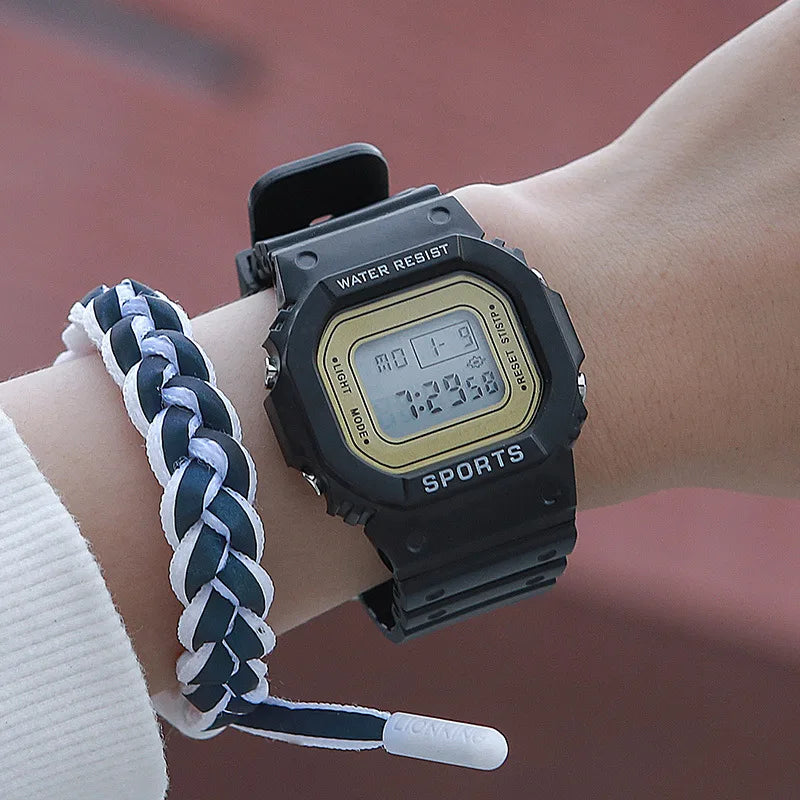 YIKAZE Sports LED Digital Watch – Unisex Waterproof Casual Timepiece