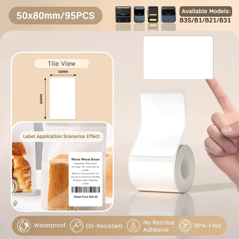 Bluetooth Thermal Label Printer – Commercial & Home Use