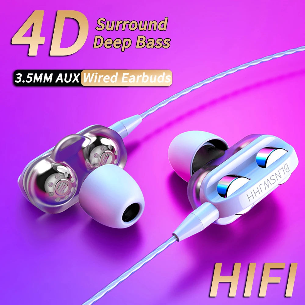 🎧 VAORLO 3.5mm Wired In-Ear Headphones