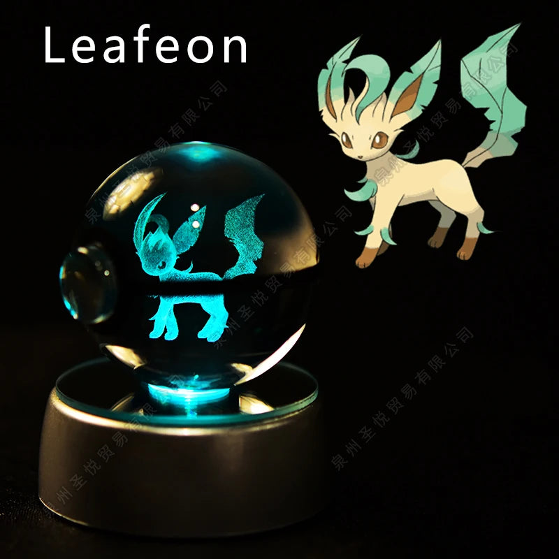 Pokémon 3D Crystal Ball Night Light with LED Base