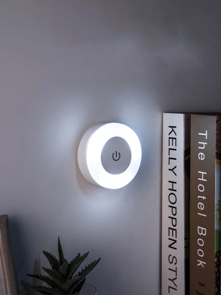 USB Rechargeable Magnetic Touch Night Light – Warm LED Glow