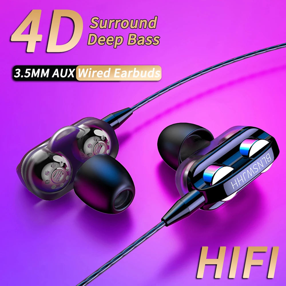 🎧 VAORLO 3.5mm Wired In-Ear Headphones