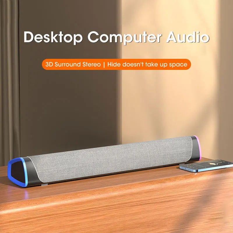 π΅ 4D Computer Speaker Bar β Bluetooth 5.0 Surround Sound