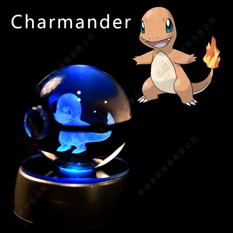 Pokémon 3D Crystal Ball Night Light with LED Base