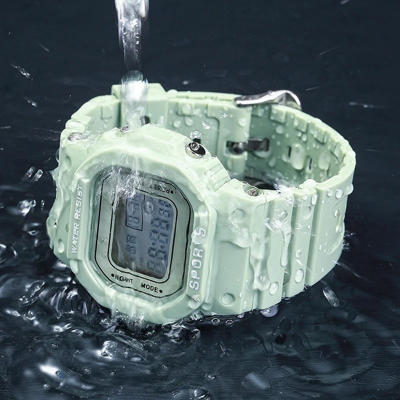 YIKAZE Sports LED Digital Watch – Unisex Waterproof Casual Timepiece