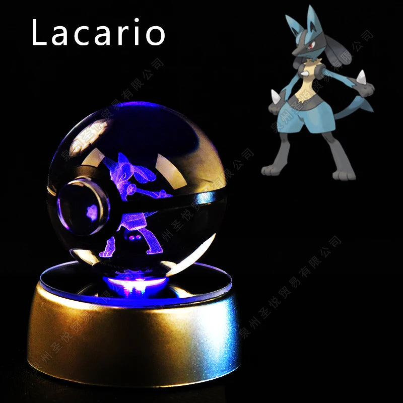 Pokémon 3D Crystal Ball Night Light with LED Base