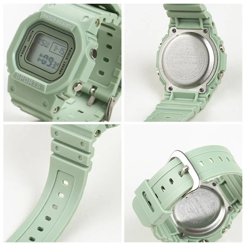 YIKAZE Sports LED Digital Watch – Unisex Waterproof Casual Timepiece