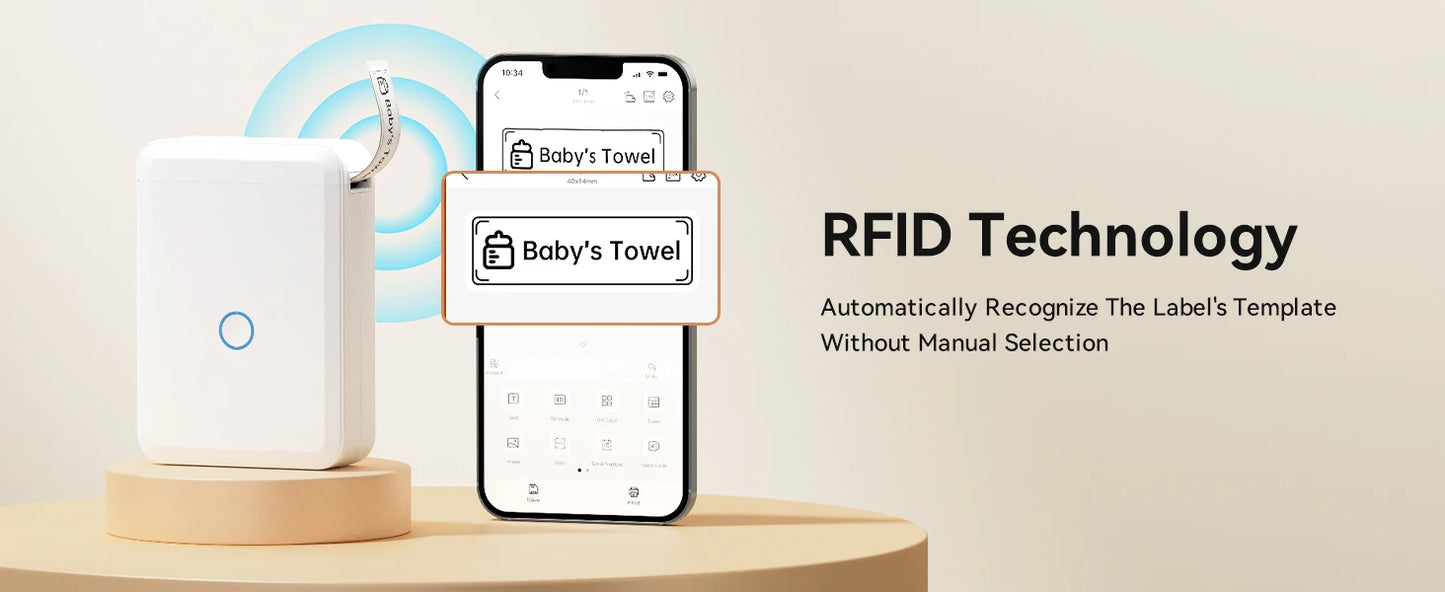 📌 NiiMbot D110 Portable Bluetooth Label Maker