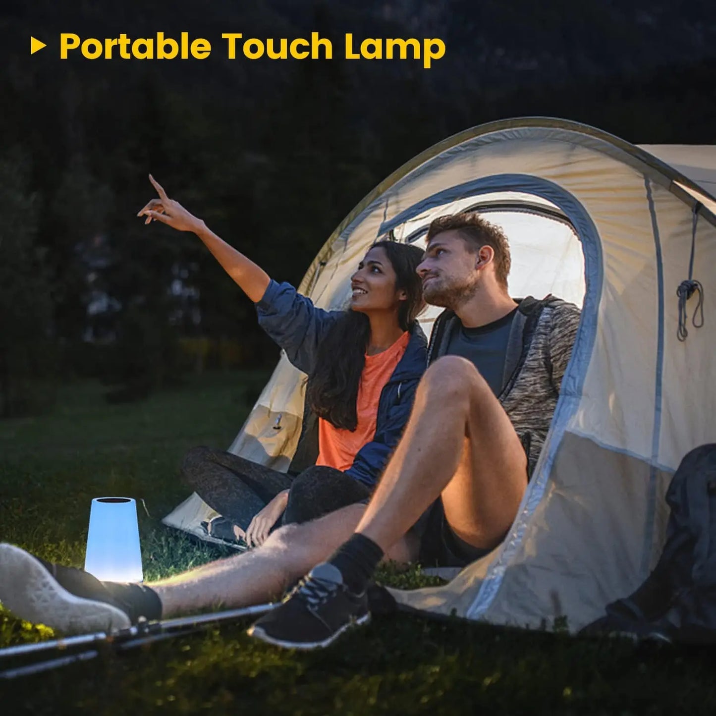 Smart LED Night Light – 13 Colors | 5 Brightness Levels | Touch & Remote Control