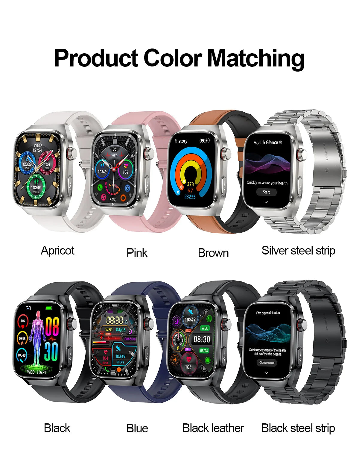 AI Health Smart Watch – Advanced 5-Organ Health Management