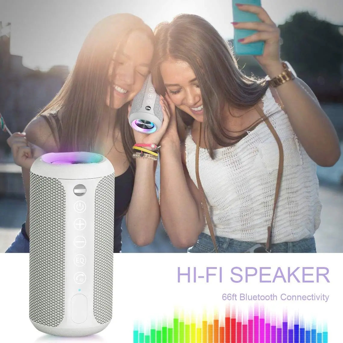 Ortizan X10 Bluetooth Speaker – Enhanced Bass, 30H Playtime, IPX7 Waterproof