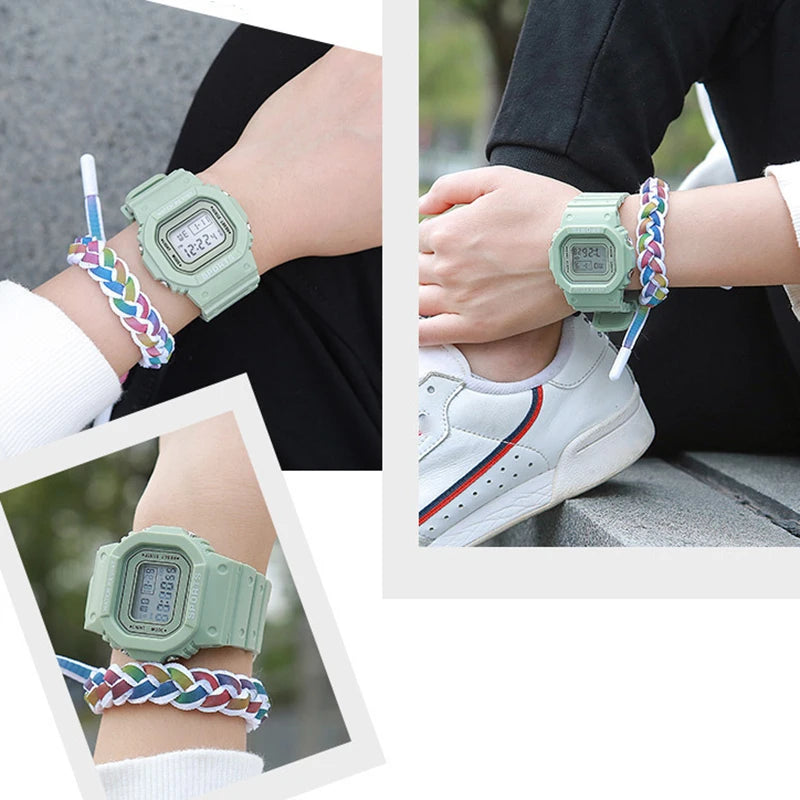 YIKAZE Sports LED Digital Watch – Unisex Waterproof Casual Timepiece